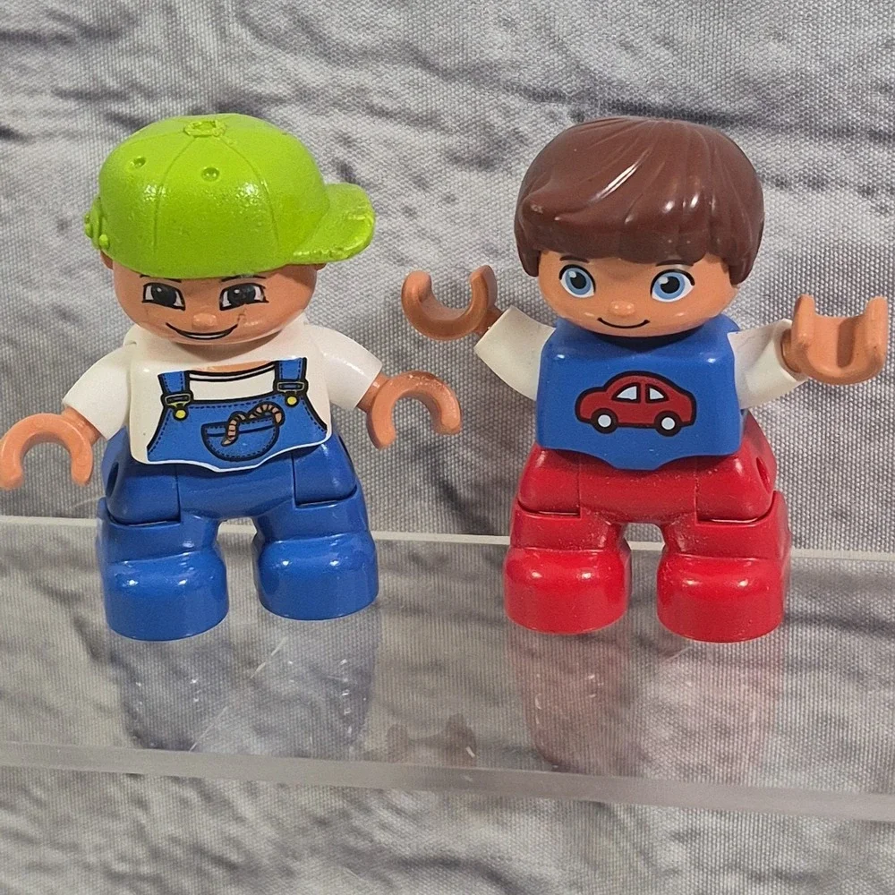 Lego Duplo Figures Lot Of 4 Kids Little Boys Dalmatian Dog Kitty Cat